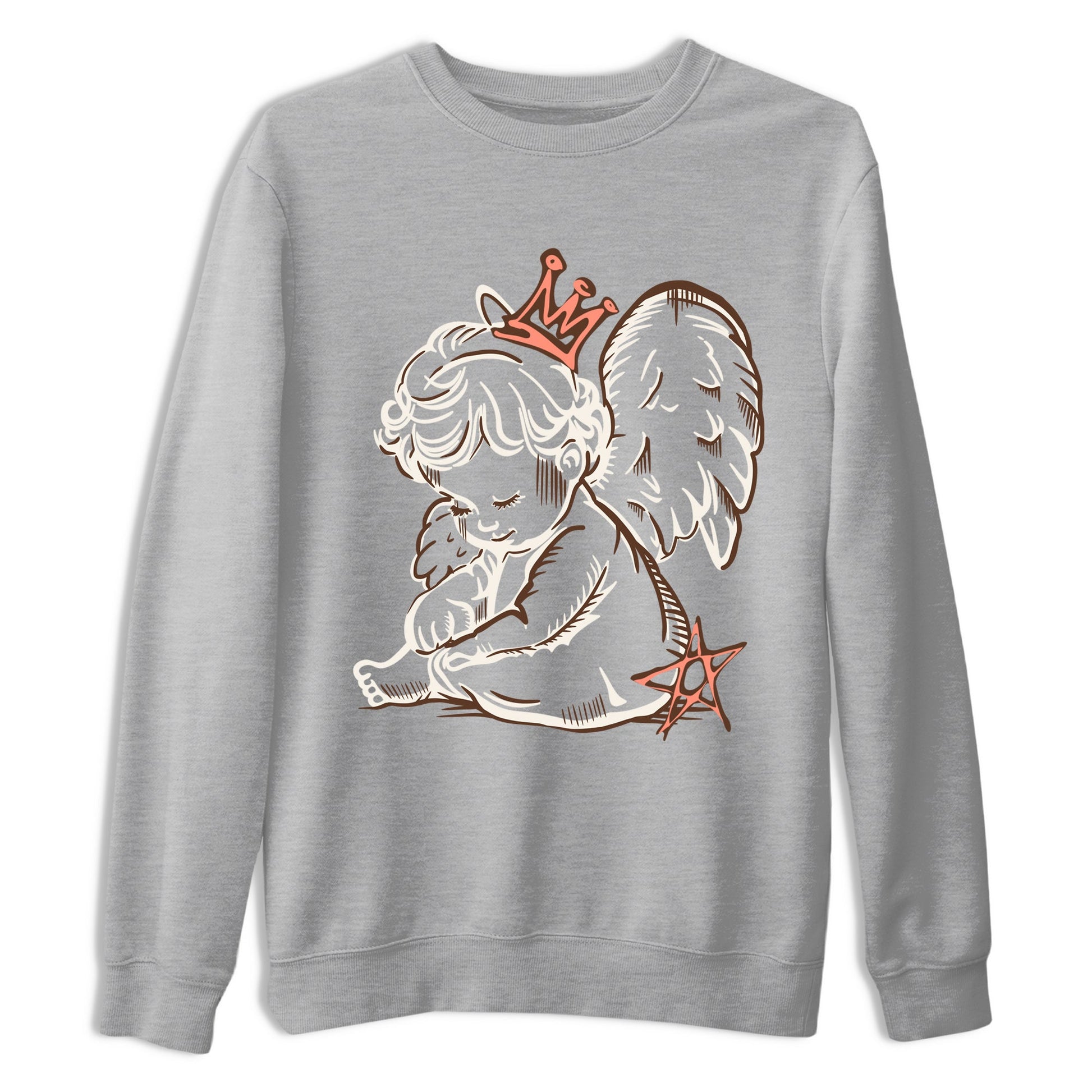 Sneaker match tees – Sneaker Tees To Match Air Jordan 1 Baroque Brown Shoes – Neon Angel Tee Heather Grey 2