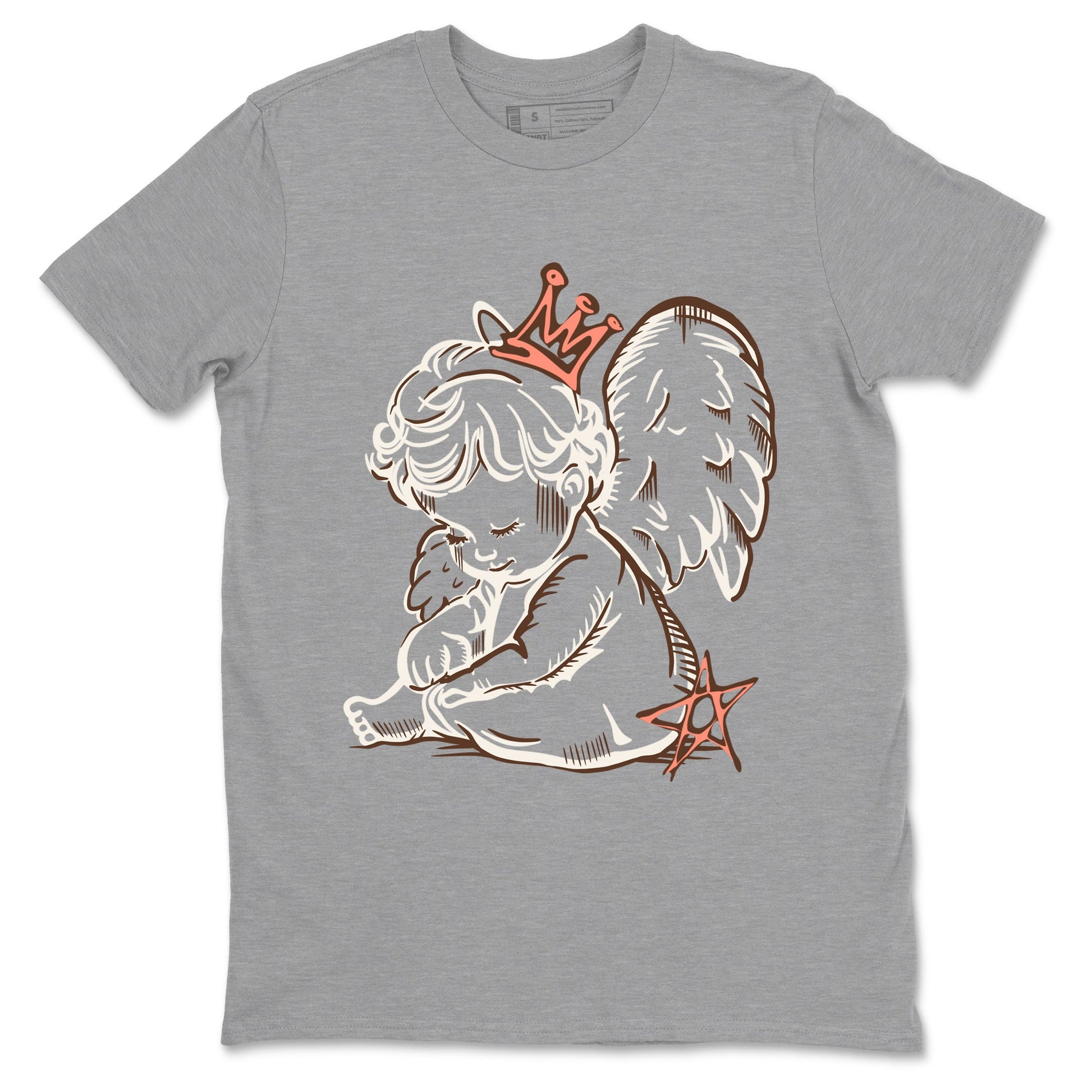 Sneaker match tees – Sneaker Tees To Match Air Jordan 1 Baroque Brown Shoes – Neon Angel Tee Heather Grey 2