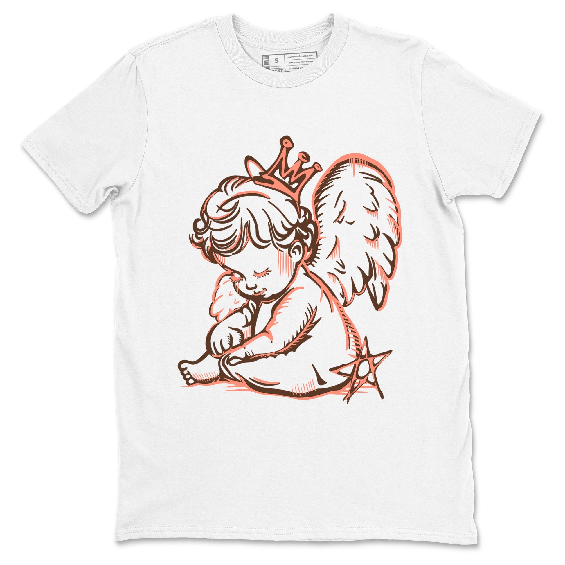 Sneaker match tees – Sneaker Tees To Match Air Jordan 1 Baroque Brown Shoes – Neon Angel Tee White 2