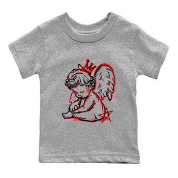1s Black Toe Reimagined shirts to match jordans Neon Angel best t shirts to wear with jordans AJ1 High OG Black Toe Reimagined match shoes to clothes SNRT Sneaker Tees Youth Baby Heather Grey 2 tee