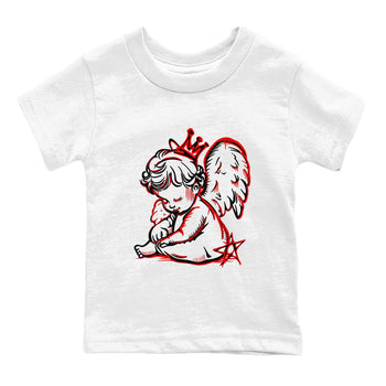 1s Black Toe Reimagined shirts to match jordans Neon Angel best t shirts to wear with jordans AJ1 High OG Black Toe Reimagined match shoes to clothes SNRT Sneaker Tees Youth Baby White 2 tee