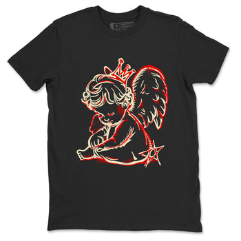 1s Black Toe Reimagined shirts to match jordans Neon Angel best t shirts to wear with jordans AJ1 High OG Black Toe Reimagined match shoes to clothes SNRT Sneaker Tees unisex cotton Black 2 shirts