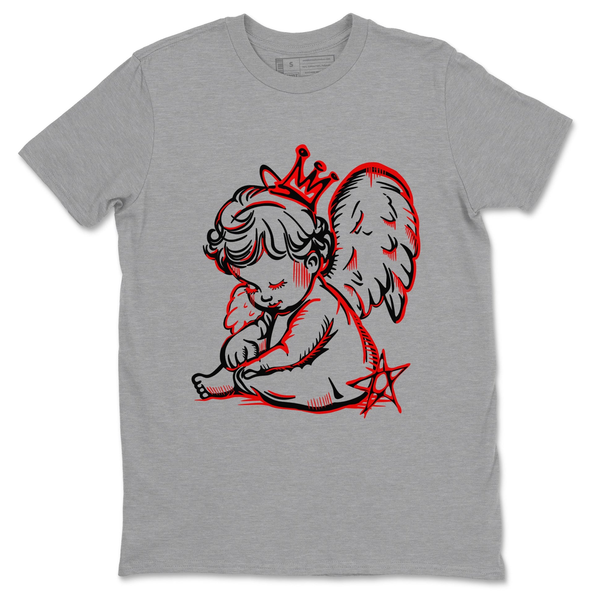 1s Black Toe Reimagined shirts to match jordans Neon Angel best t shirts to wear with jordans AJ1 High OG Black Toe Reimagined match shoes to clothes SNRT Sneaker Tees unisex cotton Heather Grey 2 shirts