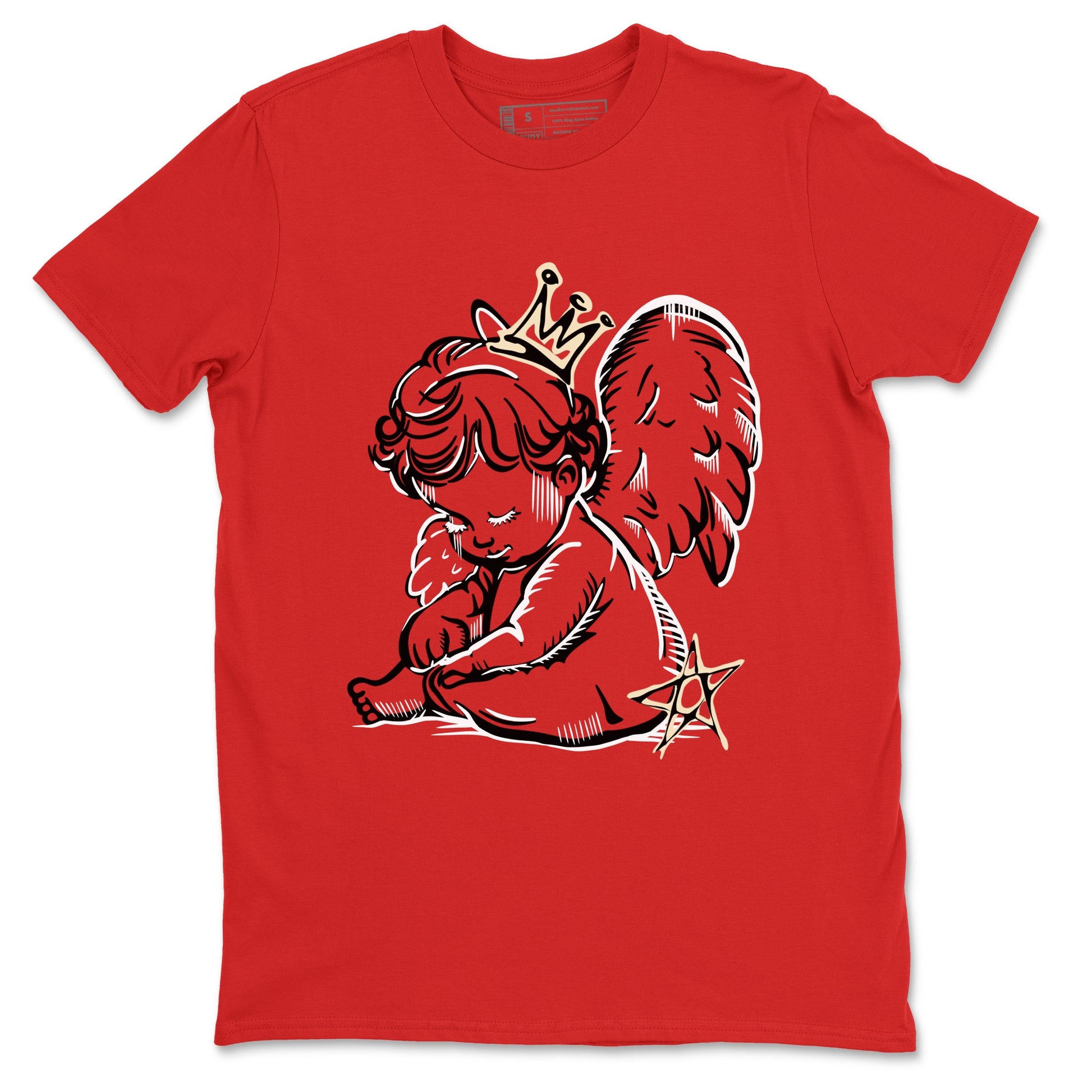 1s Black Toe Reimagined shirts to match jordans Neon Angel best t shirts to wear with jordans AJ1 High OG Black Toe Reimagined match shoes to clothes SNRT Sneaker Tees unisex cotton Red 2 shirts