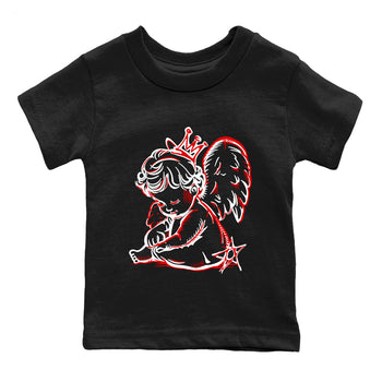 Best Sneakerfit graphic tee – Sneaker Tees To Match Air Jordan 1 Low Chicago Sneakers – Neon Angel Kids T-Shirt Black 2