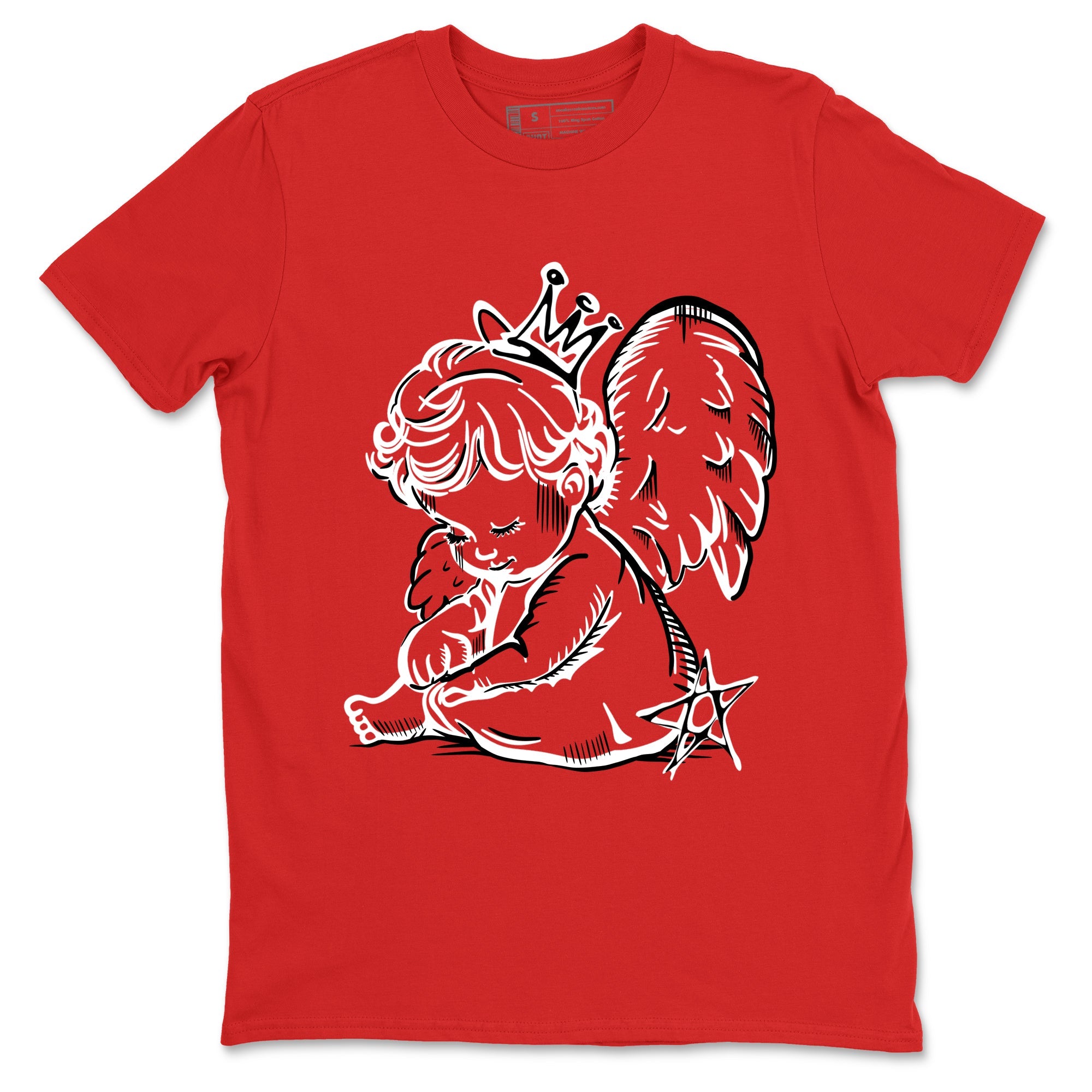 Best Sneakerfit graphic tee – Sneaker Tees To Match Air Jordan 1 Low Chicago Sneakers – Neon Angel Tee Red 2
