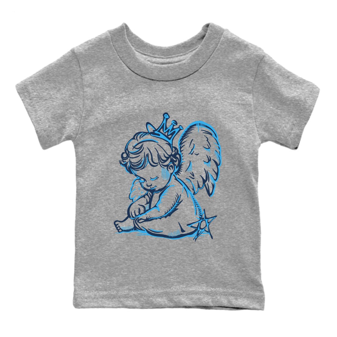 1s Obsidian shirts to match jordans Neon Angel shirts to match Jordans AJ1 Retro Low OG Obsidian match shoes to clothes SNRT Sneaker Tees Youth Baby Heather Grey 2 tee