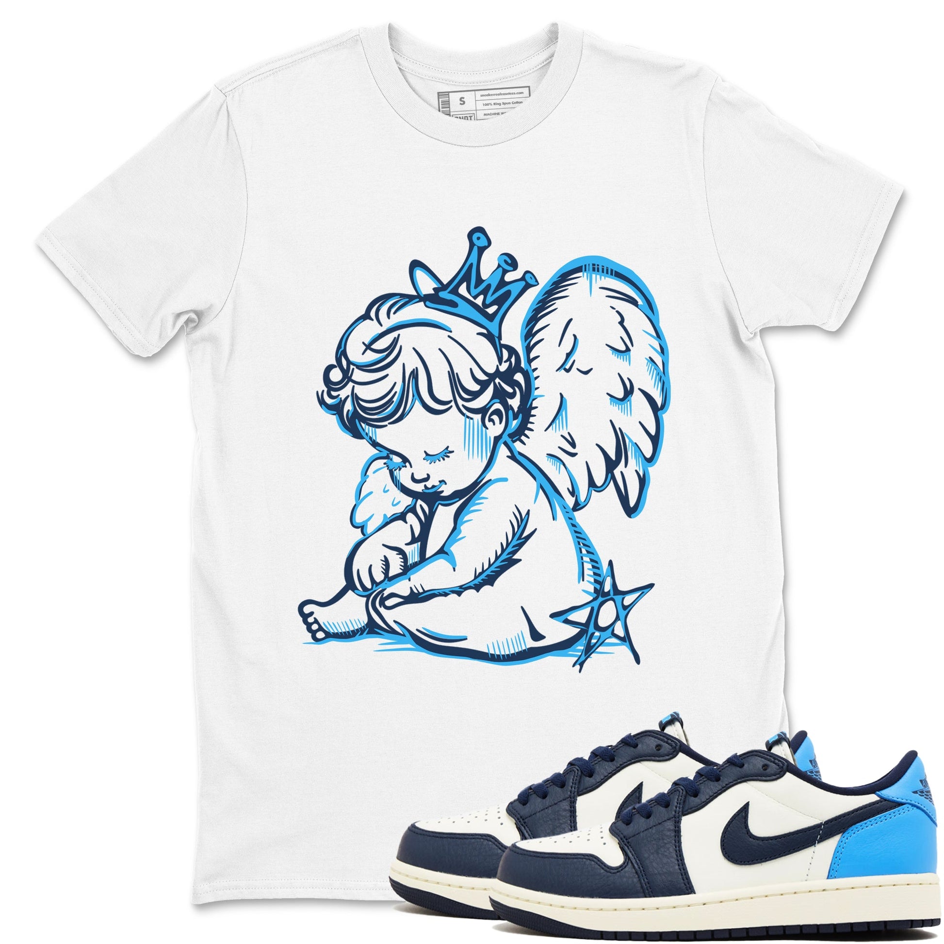 1s Obsidian shirts to match jordans Neon Angel shirts to match Jordans AJ1 Retro Low OG Obsidian match shoes to clothes SNRT Sneaker Tees unisex cotton White 1 shirts