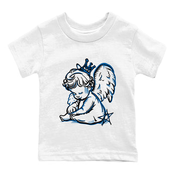 Sneaker match tees – Sneaker Tees To Match Air Jordan 1 Travis Scott Fragment Shoes – Neon Angel Kids T-Shirt White 2