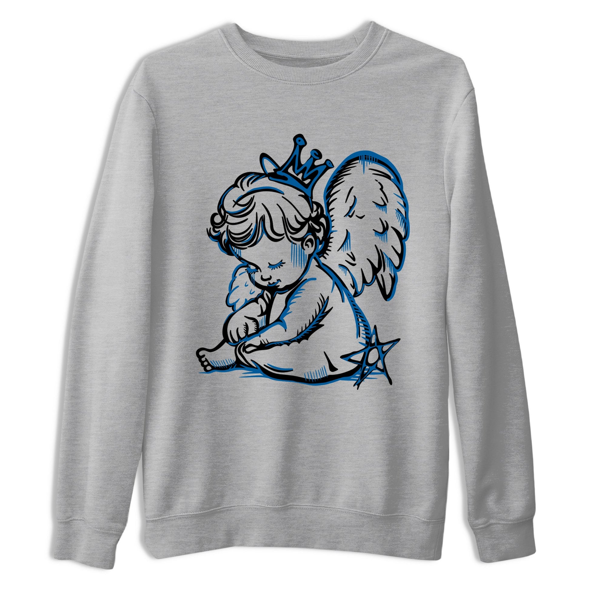 Sneaker match tees – Sneaker Tees To Match Air Jordan 1 Travis Scott Fragment Shoes – Neon Angel Tee Heather Grey 2