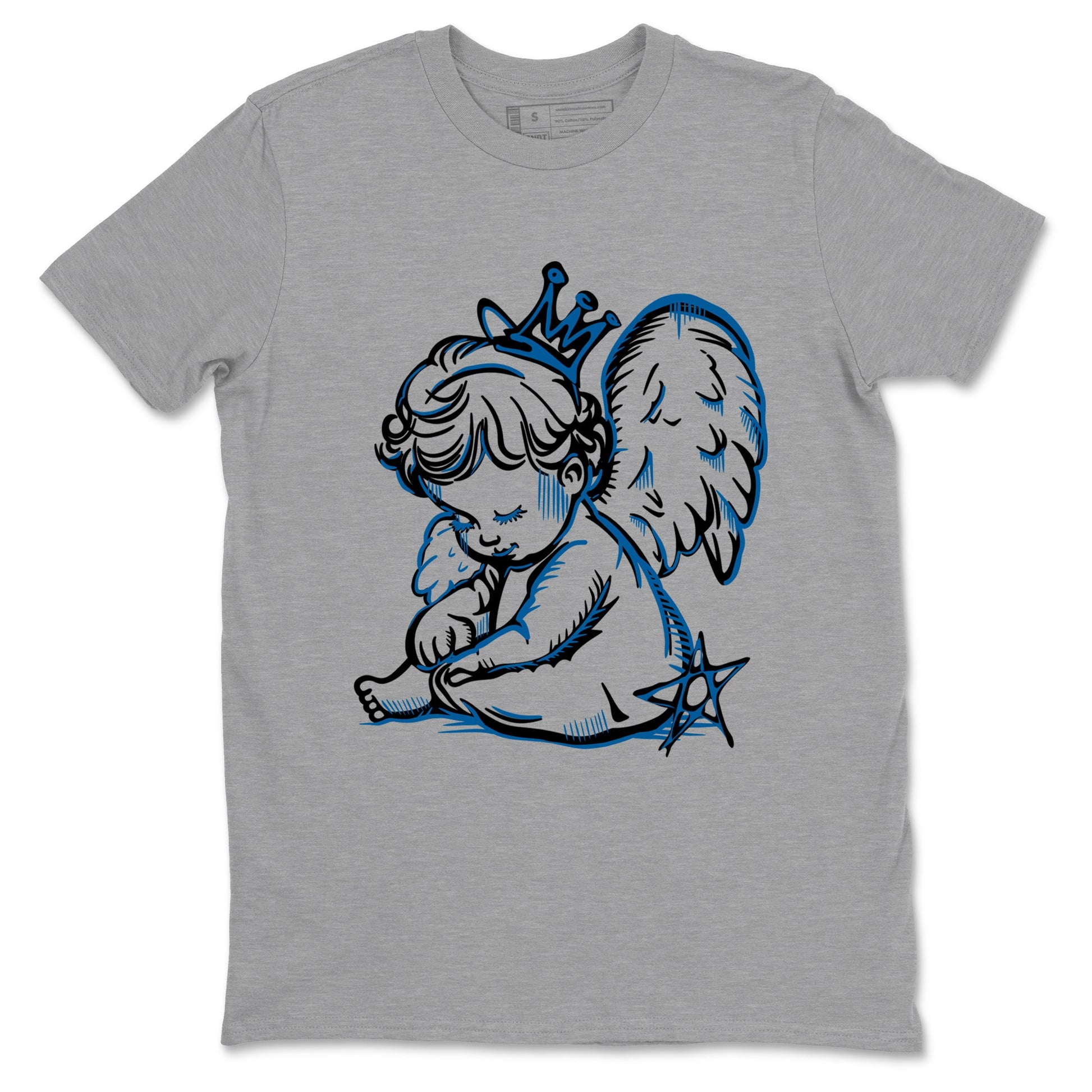 Sneaker match tees – Sneaker Tees To Match Air Jordan 1 Travis Scott Fragment Shoes – Neon Angel Tee Heather Grey 2