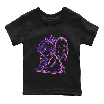 Sneaker match tees – Sneaker Tees To Match Air Jordan 11 Canyon Purple Shoes – Neon Angel Kids T-Shirt Black 2