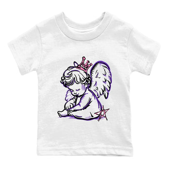 Sneaker match tees – Sneaker Tees To Match Air Jordan 11 Canyon Purple Shoes – Neon Angel Kids T-Shirt White 2