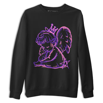 Sneaker match tees – Sneaker Tees To Match Air Jordan 11 Canyon Purple Shoes – Neon Angel Tee Black 2