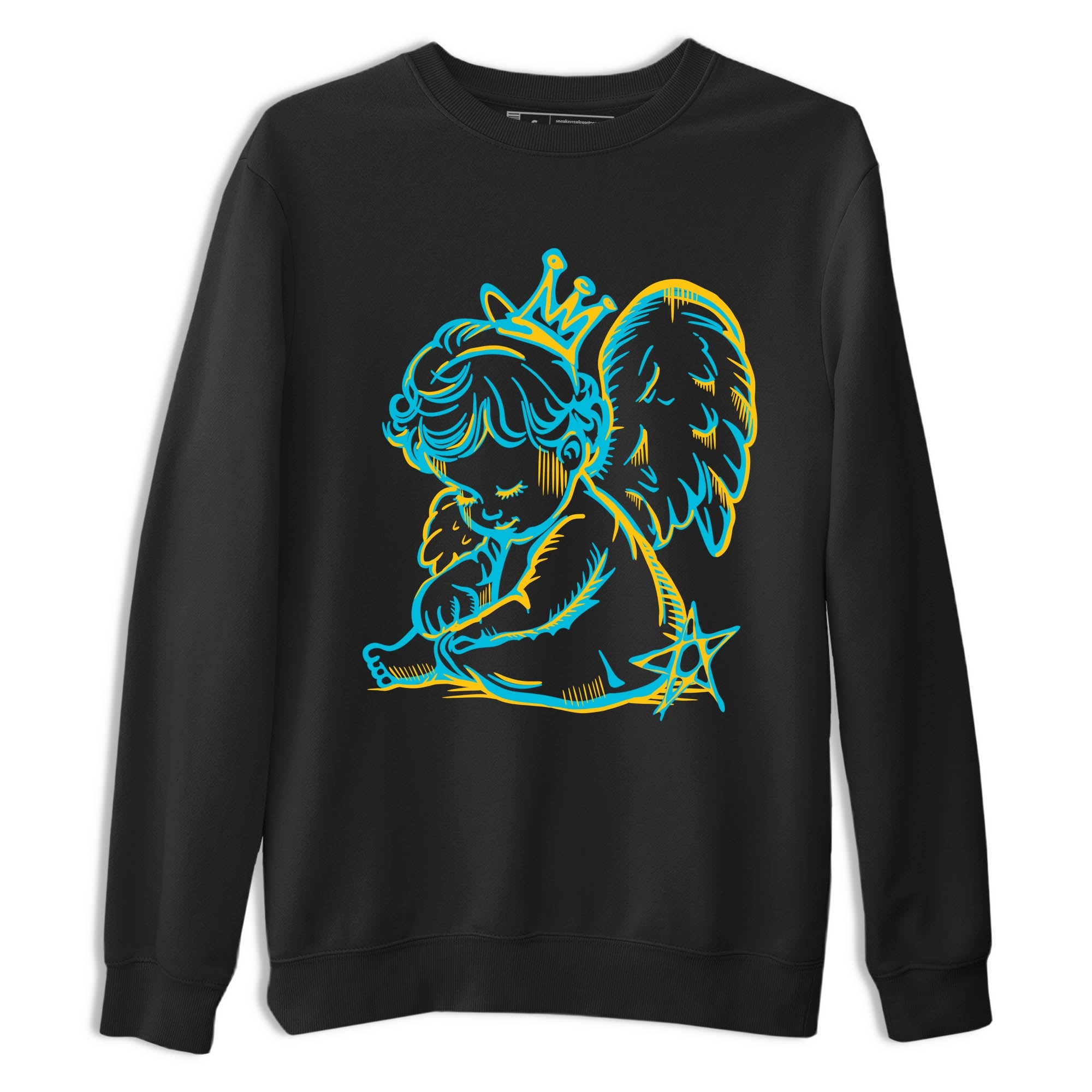 Sneaker Threads – Sneaker Tees To Match Air Jordan 11 Retro Gamma – Neon Angel Graphic Tee Black 2. Perfect for Jordan releases 2025 colorways.