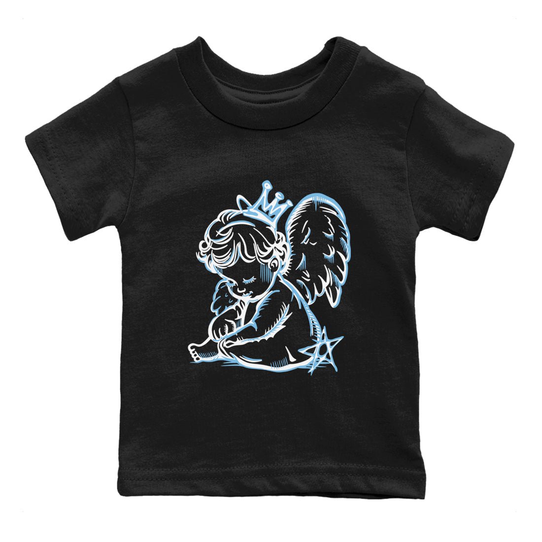 11s Legend Blue shirts to match jordans Neon Angel best t shirts to wear with jordans AJ11 Retro Legend Blue match shoes to clothes SNRT Sneaker Tees Youth Baby Black 2 tee