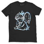 11s Legend Blue shirts to match jordans Neon Angel best t shirts to wear with jordans AJ11 Retro Legend Blue match shoes to clothes SNRT Sneaker Tees unisex cotton Black 2 shirts