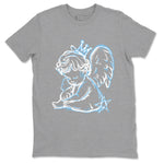 11s Legend Blue shirts to match jordans Neon Angel best t shirts to wear with jordans AJ11 Retro Legend Blue match shoes to clothes SNRT Sneaker Tees unisex cotton Heather Grey 2 shirts