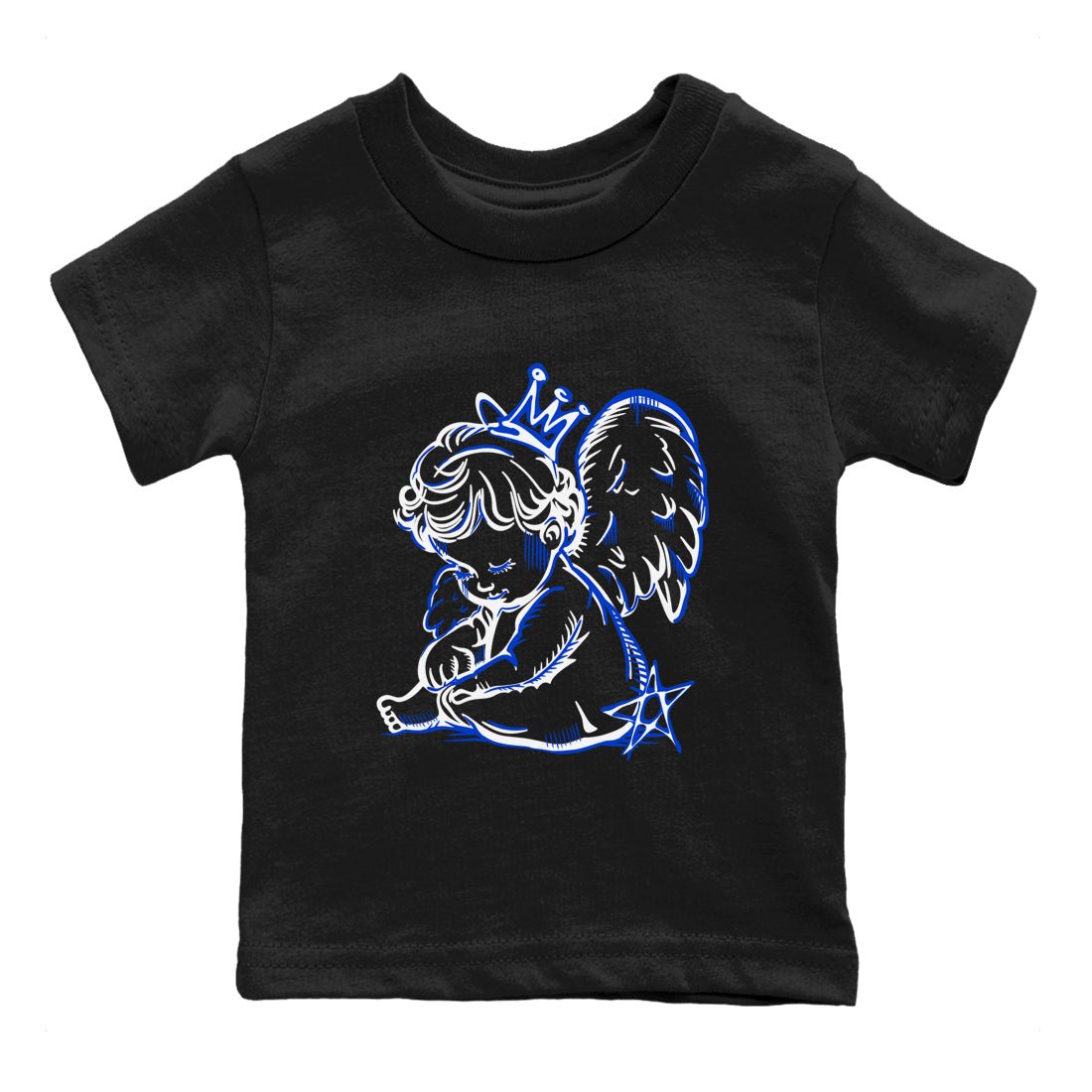 12s Blueberry shirts to match jordans Neon Angel best t shirts to wear with jordans AJ12 White and Game Royal match shoes to clothes SNRT Sneaker Tees Youth Baby Black 2 tee