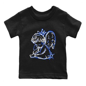 12s Blueberry shirts to match jordans Neon Angel best t shirts to wear with jordans AJ12 White and Game Royal match shoes to clothes SNRT Sneaker Tees Youth Baby Black 2 tee