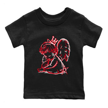 Air Jordan 12 Flu Game shirts to match jordans Neon Angel sneaker match tees Air Jordan 12 Flu Game match shoes to clothes SNRT Sneaker Tees Youth Baby Black 2 tee