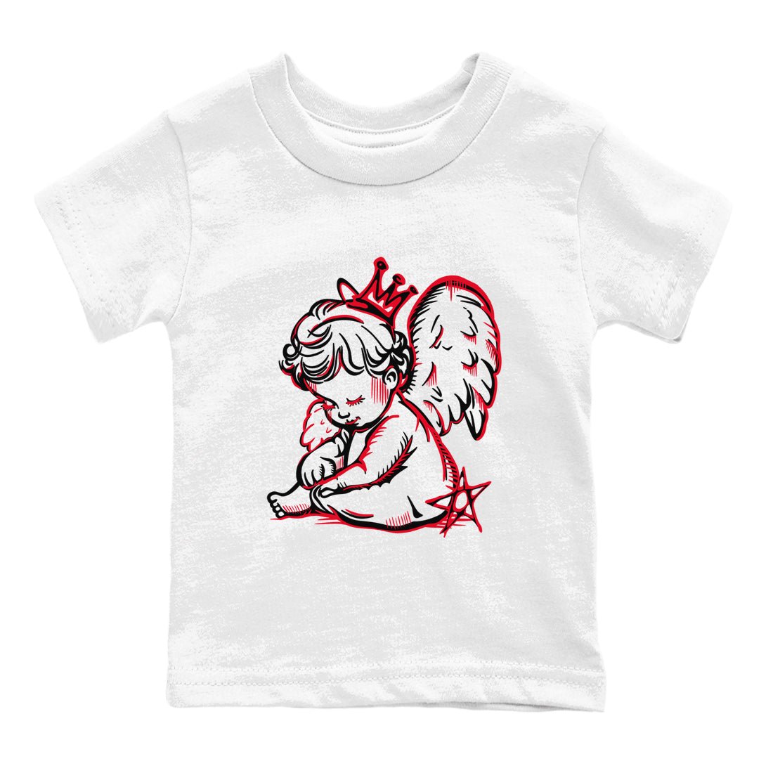 Air Jordan 12 Flu Game shirts to match jordans Neon Angel sneaker match tees Air Jordan 12 Flu Game match shoes to clothes SNRT Sneaker Tees Youth Baby White 2 tee