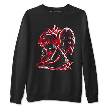 Air Jordan 12 Flu Game shirts to match jordans Neon Angel sneaker match tees Air Jordan 12 Flu Game match shoes to clothes SNRT Sneaker Tees unisex cotton Black 2 shirts