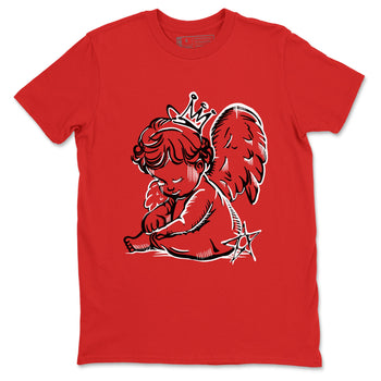 Air Jordan 12 Flu Game shirts to match jordans Neon Angel sneaker match tees Air Jordan 12 Flu Game match shoes to clothes SNRT Sneaker Tees unisex cotton Red 2 shirts