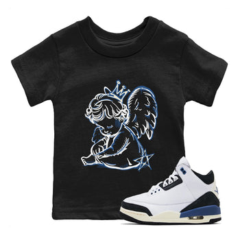 3s For The Love to match jordans Neon Angel sneaker match tees A Ma Maniere For The Love match shoes to clothes SNRT Sneaker Tees Youth Baby Black 1 tee