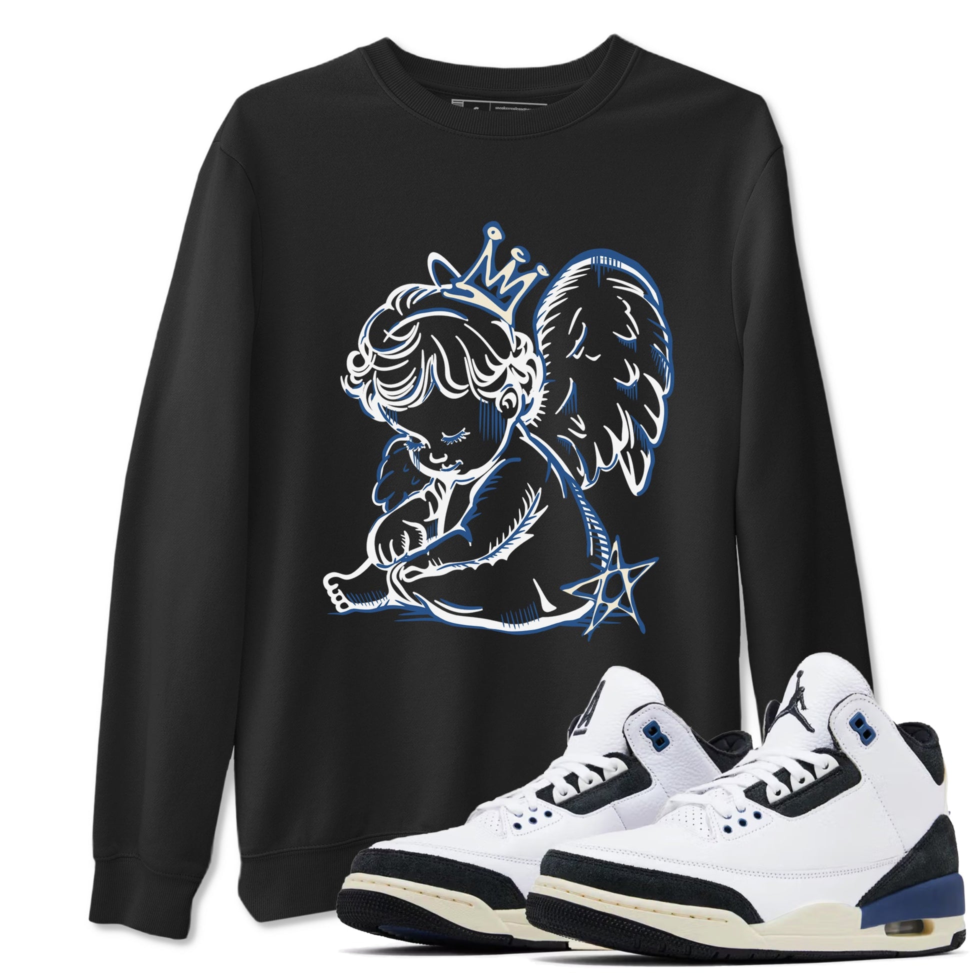 3s For The Love to match jordans Neon Angel sneaker match tees A Ma Maniere For The Love match shoes to clothes SNRT Sneaker Tees unisex cotton Black 1 shirts