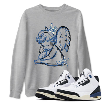 3s For The Love to match jordans Neon Angel sneaker match tees A Ma Maniere For The Love match shoes to clothes SNRT Sneaker Tees unisex cotton Heather Grey 1 shirts