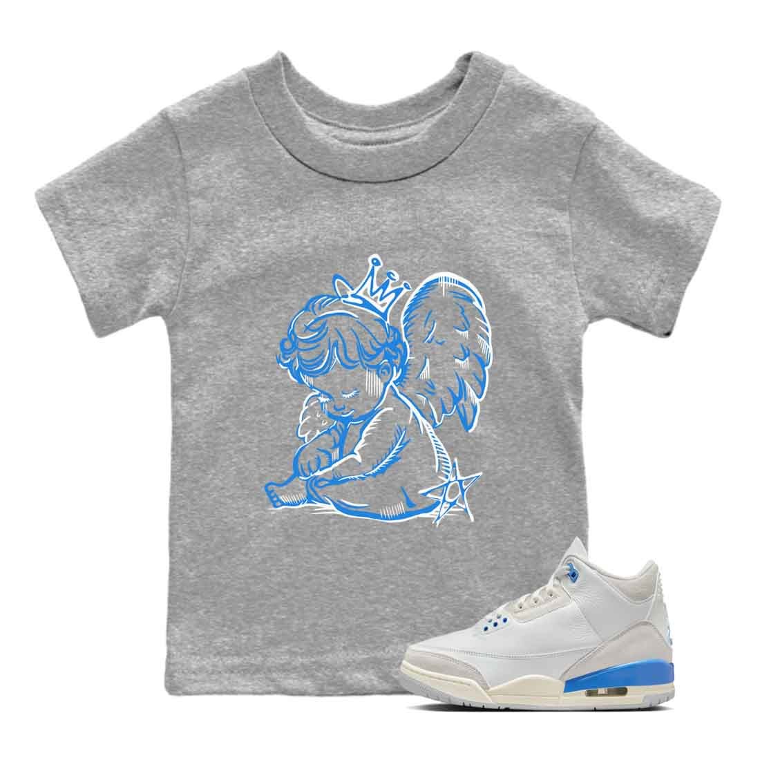 3s Lucky Shorts shirts to match jordans Neon Angel best t shirts to wear with jordans Air Jordan 3 Lucky Shorts match shoes to clothes SNRT Sneaker Tees Youth Baby Heather Grey 1 tee
