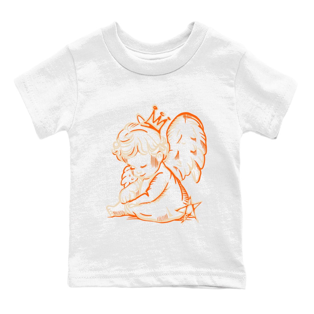 Neon Angel baby and kids t-shirt crafted for little sneakerheads to shine with the Air Jordan 3 Starfish sneakers, displayed in White 2.