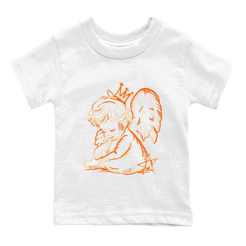 Neon Angel baby and kids t-shirt crafted for little sneakerheads to shine with the Air Jordan 3 Starfish sneakers, displayed in White 2.