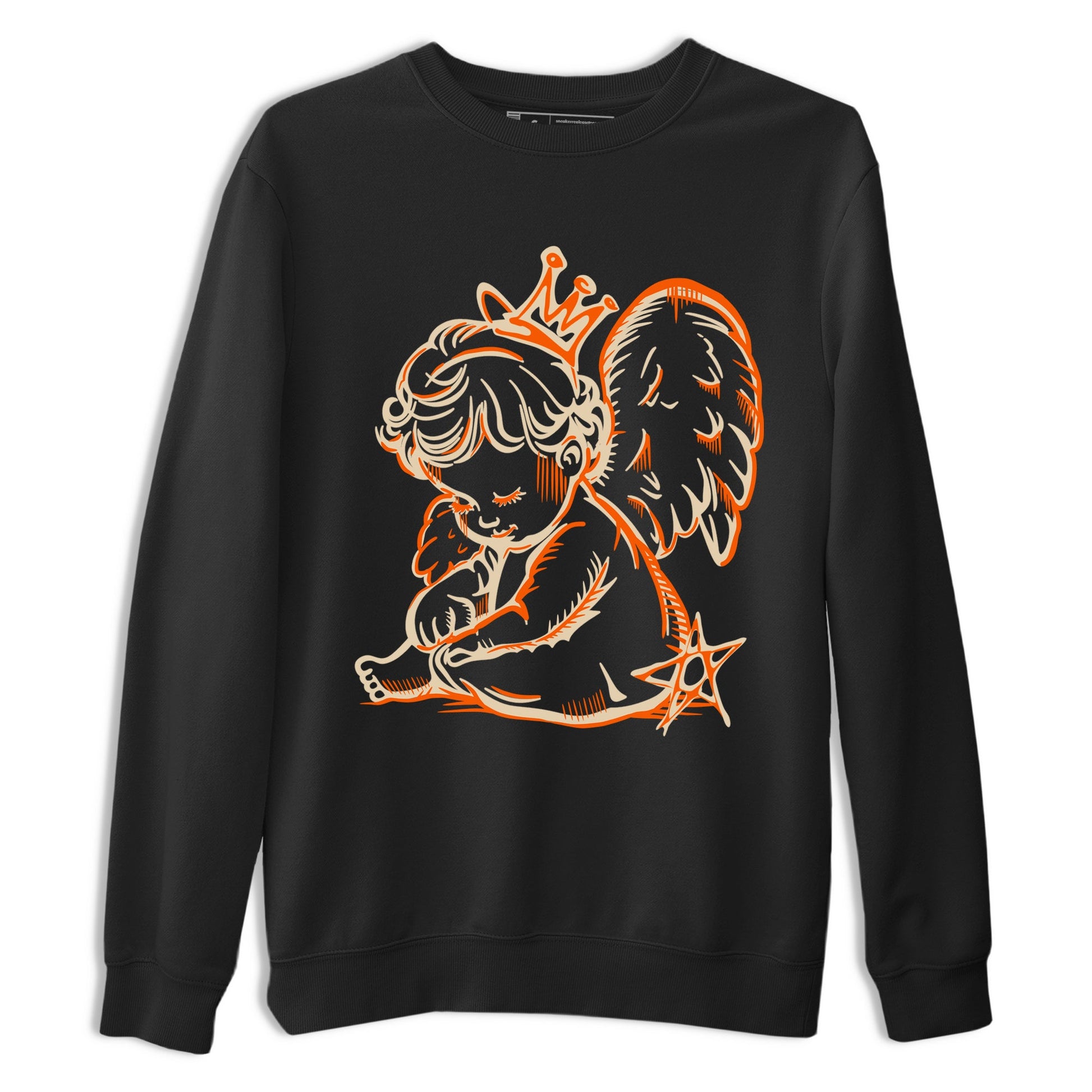 Neon Angel sneaker match t-shirt styled to complete your fit with the Air Jordan 3 Starfish sneakers, shown in Black 2.