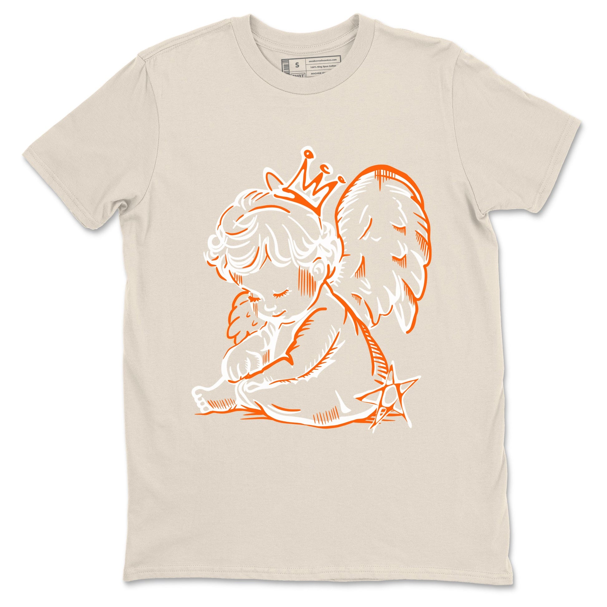 Neon Angel sneaker match t-shirt styled to complete your fit with the Air Jordan 3 Starfish sneakers, shown in Natural 2.