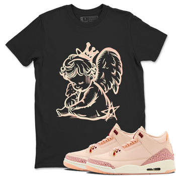 3s Valentines Day shirts to match jordans Neon Angel best t shirts to wear with jordans Air Jordan 3 Valentines Day match shoes to clothes SNRT Sneaker Tees unisex cotton Black 1 shirts