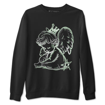 4s Abundance shirts to match jordans Neon Angel sneaker match tees Air Jordan 4 Seafoam match shoes to clothes SNRT Sneaker Tees unisex cotton Black 2 shirts