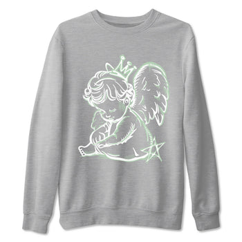4s Abundance shirts to match jordans Neon Angel sneaker match tees Air Jordan 4 Seafoam match shoes to clothes SNRT Sneaker Tees unisex cotton Heather Grey 2 shirts