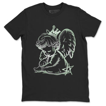 4s Abundance shirts to match jordans Neon Angel sneaker match tees Air Jordan 4 Seafoam match shoes to clothes SNRT Sneaker Tees unisex cotton Black 2 shirts