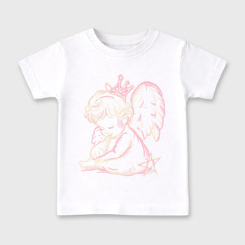 Sneaker match tees – Sneaker Tees To Match Air Jordan 4 Iced Carmine Shoes – Neon Angel Kids T-Shirt White 2