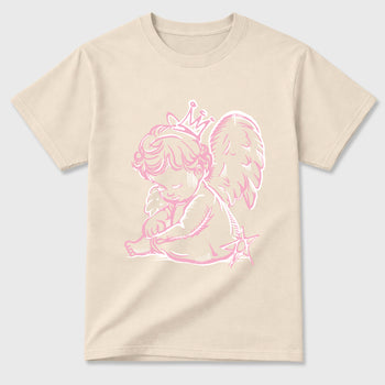 Sneaker match tees – Sneaker Tees To Match Air Jordan 4 Iced Carmine Shoes – Neon Angel Tee Natural 2