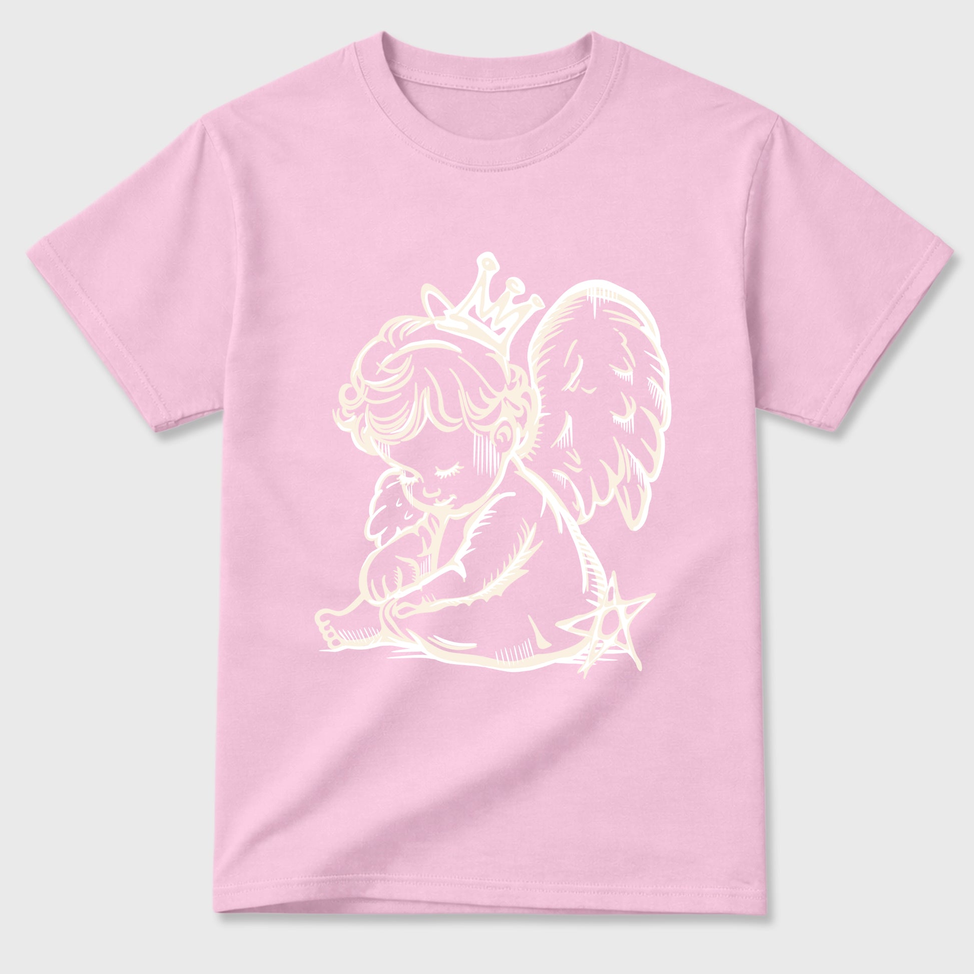 Sneaker match tees – Sneaker Tees To Match Air Jordan 4 Iced Carmine Shoes – Neon Angel Tee Pink 2