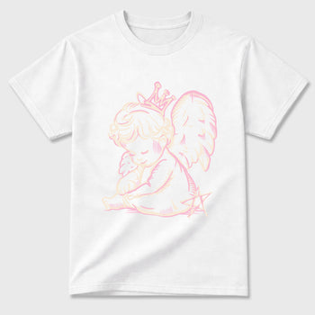 Sneaker match tees – Sneaker Tees To Match Air Jordan 4 Iced Carmine Shoes – Neon Angel Tee White 2