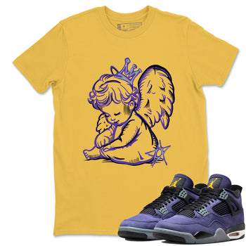 Sneaker match tees – Sneaker Tees To Match Air Jordan 4 Lakeshow Shoes – Neon Angel Tee Daisy 1
