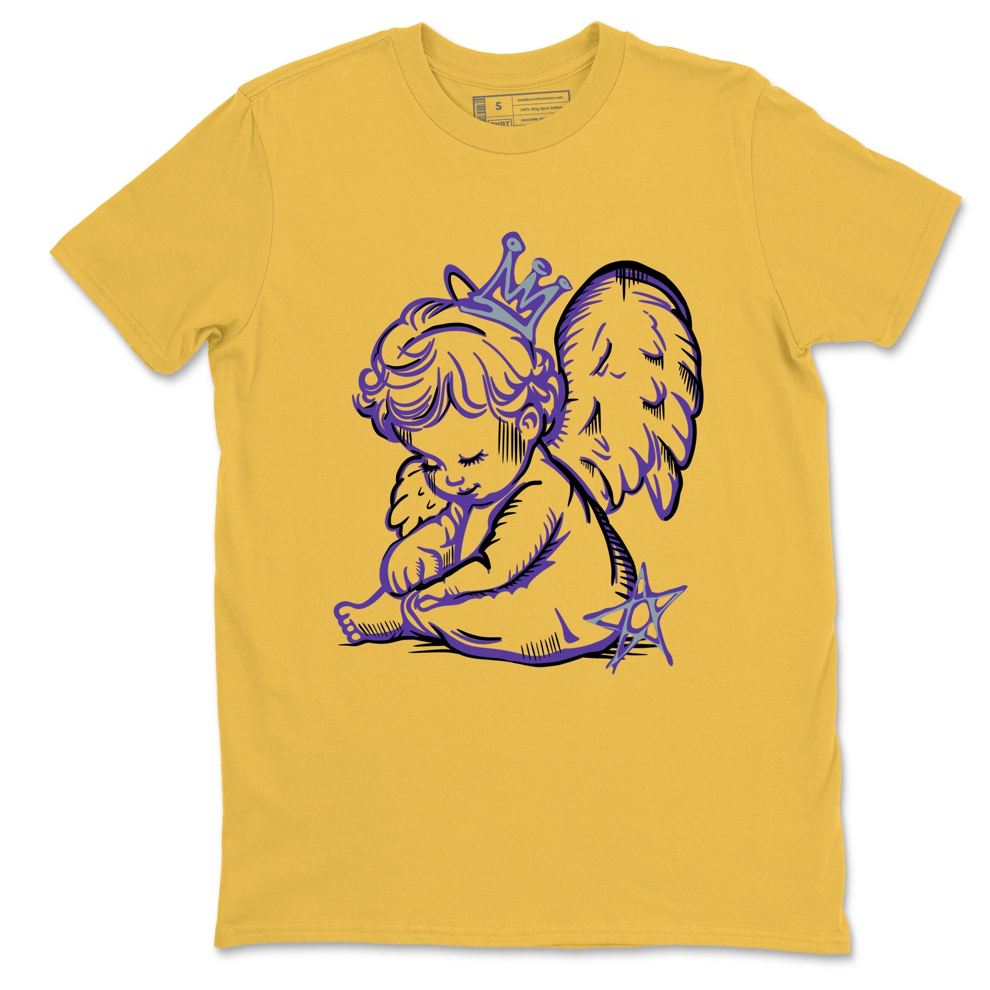 Sneaker match tees – Sneaker Tees To Match Air Jordan 4 Lakeshow Shoes – Neon Angel Tee Daisy 2