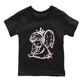 Sneaker match tees – Sneaker Tees To Match Air Jordan 5 35th Anniversary Shoes – Neon Angel Kids T-Shirt Black 2