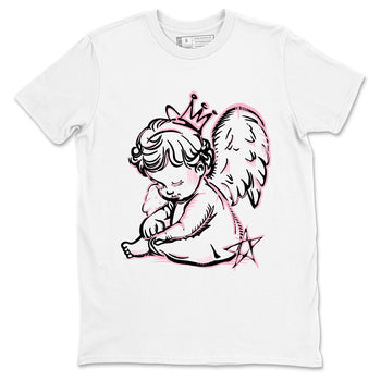 Sneaker match tees – Sneaker Tees To Match Air Jordan 5 35th Anniversary Shoes – Neon Angel Tee White 2