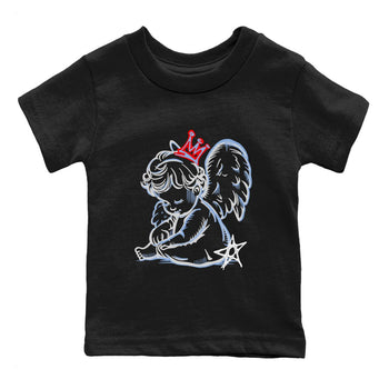 5s Black Metallic Reimgined shirts to match jordans Neon Angel best t shirts to wear with jordans AJ5 Black Metallic Reimgined match shoes to clothes SNRT Sneaker Tees Youth Baby Black 2 tee