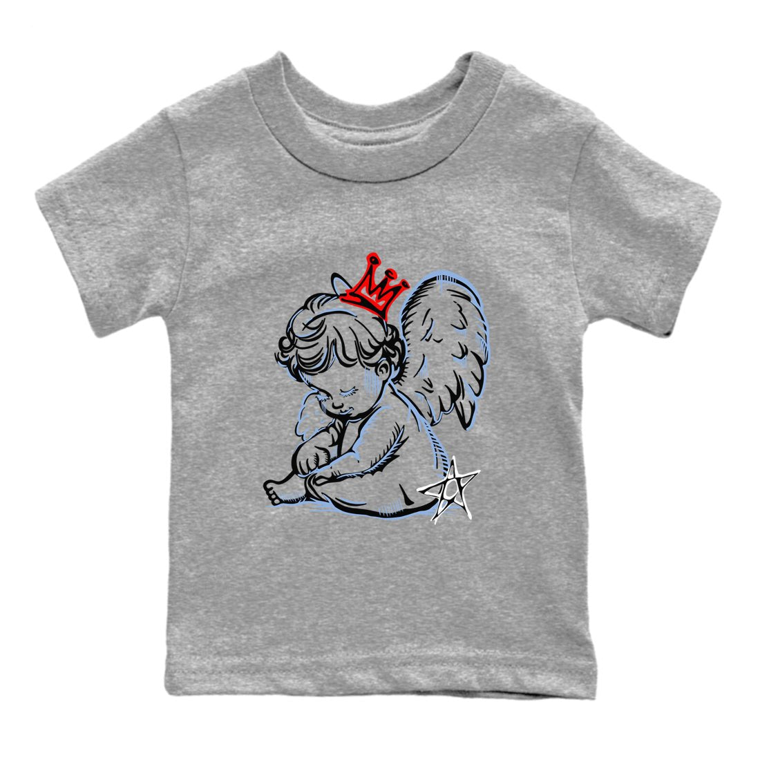 5s Black Metallic Reimgined shirts to match jordans Neon Angel best t shirts to wear with jordans AJ5 Black Metallic Reimgined match shoes to clothes SNRT Sneaker Tees Youth Baby Heather Grey 2 tee